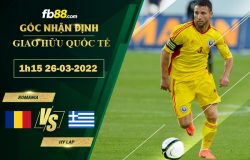 Fb88 soi kèo trận đấu Romania vs Hy Lạp