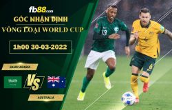 Fb88 soi kèo trận đấu Saudi Arabia vs Australia