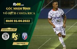 Fb88 tỷ lệ kèo trận đấu Sporting San Jose vs San Carlos