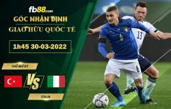 Fb88 soi kèo trận đấu Thổ Nhĩ Kỳ vs Italia