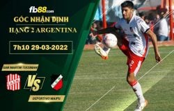 Fb88 soi kèo trận đấu Tucuman vs Deportivo Maipu