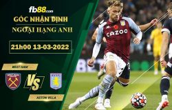 Fb88 soi kèo trận đấu West Ham vs Aston Villa