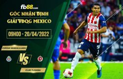 fb88-soi kèo Chivas Guadalajara vs Club Tijuana