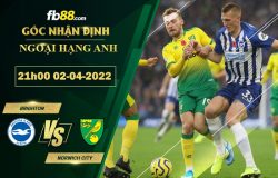 Fb88 soi kèo trận đấu Brighton vs Norwich City