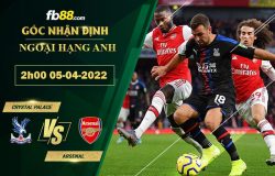 Fb88 soi kèo trận đấu Crystal Palace vs Arsenal