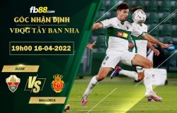 Fb88 soi kèo trận đấu Elche vs Mallorca 