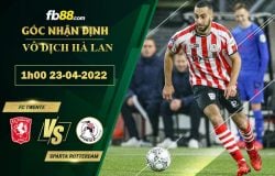 Fb88 soi kèo trận đấu FC Twente vs Sparta Rotterdam