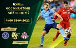 Fb88 soi kèo trận đấu New York City vs Toronto FC