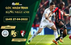 Fb88 soi kèo trận đấu Swansea vs Bournemouth