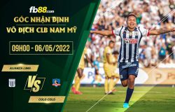 fb88-chi tiết kèo trận đấu Alianza Lima vs Colo Colo