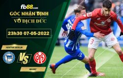 Fb88 soi kèo trận đấu Hertha Berlin vs Mainz