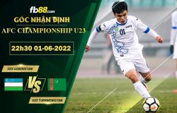 Fb88 thông số trận đấu U23 Uzbekistan vs U23 Turkmenistan