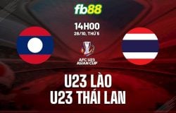 U23 Lào vs U23 Thái Lan