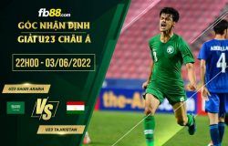 fb88-bảng kèo trận đấu U23 Saudi Arabia vs U23 Tajikistan