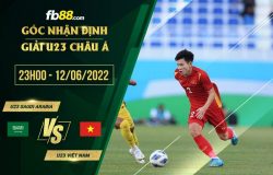 fb88-soi kèo U23 Saudi Arabia vs U23 Việt Nam