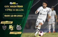 Fb88 thông số trận đấu Atletico Mineiro vs Santos