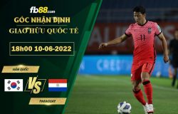 Fb88 soi kèo trận đấu Hàn Quốc vs Paraguay