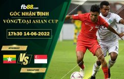 Fb88 soi kèo trận đấu Myanmar vs Singapore