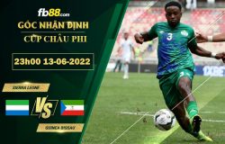 Fb88 soi kèo trận đấu Sierra Leone vs Guinea Bissau