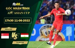 Fb88 soi kèo trận đấu Singapore vs Tajikistan