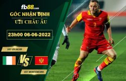 Fb88 soi kèo trận đấu U21 CH Ailen vs U21 Montenegro