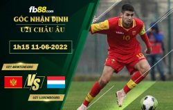 Fb88 soi kèo trận đấu U21 Montenegro vs U21 Luxembourg