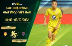 fb88-soi kèo Nam Dinh vs Binh Duong