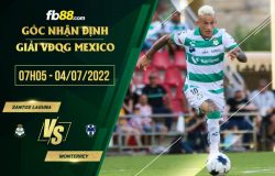 fb88-soi kèo Santos Laguna vs Monterrey