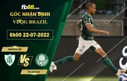 Fb88 soi kèo trận đấu America MG vs Palmeiras