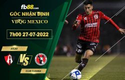 Fb88 soi kèo trận đấu Atlas vs Club Tijuana