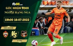 Fb88 soi kèo trận đấu CSKA Moscow vs FC Ural