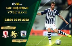 Fb88 soi kèo trận đấu Middlesbrough vs West Brom