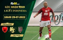 Fb88 soi kèo trận đấu PSM Makassar vs Bali United