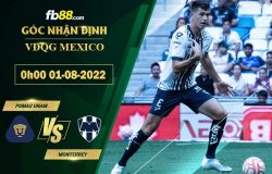 Fb88 soi kèo trận đấu Pumas UNAM vs Monterrey