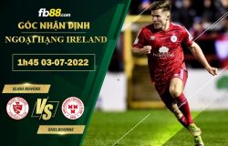 Fb88 soi kèo trận đấu Sligo Rovers vs Shelbourne