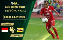 Fb88 soi kèo trận đấu U19 Indonesia vs U19 Brunei