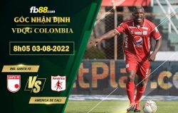 Fb88 soi kèo trận đấu Ind. Santa Fe vs America de Cali