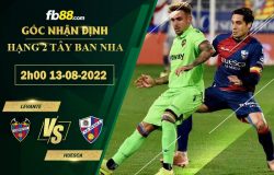 Fb88 soi kèo trận đấu Levante vs Huesca