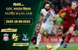 Fb88 soi kèo trận đấu Liverpool vs Crystal Palace