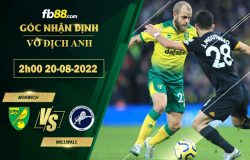 Fb88 soi kèo trận đấu Norwich vs Millwall