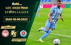 Fb88 bảng kèo trận đấu Olympiakos vs Slovan Bratislava