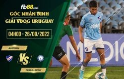 fb88-soi kèo Nacional vs Cerro Largo