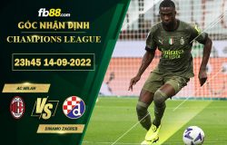 Fb88 soi kèo trận đấu AC Milan vs Dinamo Zagreb