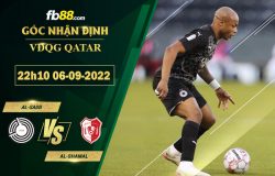 Fb88 soi kèo trận đấu Al-Sadd vs Al-Shamal