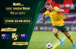 Fb88 soi kèo trận đấu Australia vs New Zealand