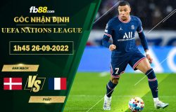 Fb88 soi kèo trận đấu Đan Mạch vs Pháp