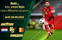 Fb88 soi kèo trận đấu Hà Lan vs Bỉ