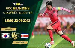 Fb88 soi kèo trận đấu Hàn Quốc vs Costa Rica