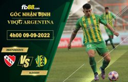 Fb88 soi kèo trận đấu Independiente vs Aldosivi