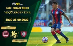 Fb88 soi kèo trận đấu Lanus vs San Lorenzo